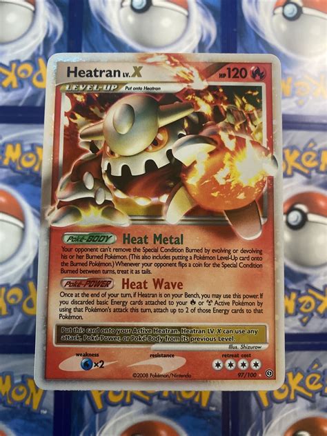 Pokémon TCG Heatran LV.X Stormfront 97/100 Holo Rare Holo 